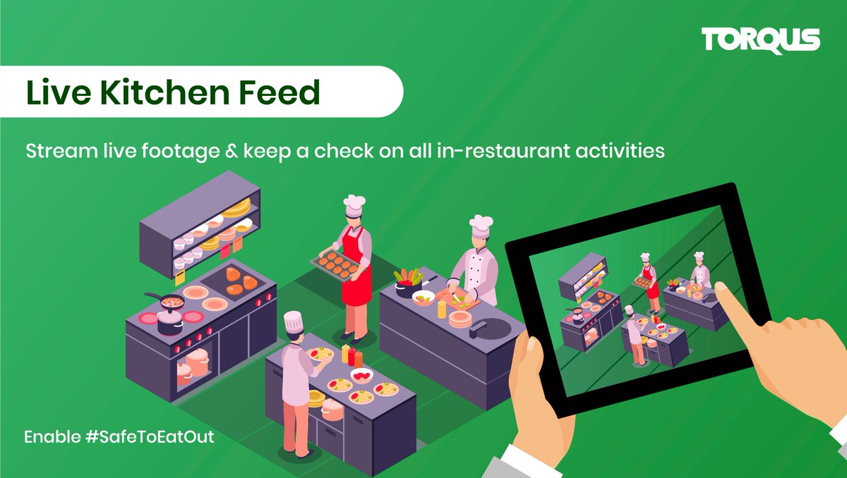 TorqusSystems's tweet photo. Get an extra pair of eyes on all your restaurant operations as inresto brings to you AI-powered video Analytics Services in collaboration with STAQU to monitor all ongoings at your restaurant.
Connect with us here - https://t.co/hXZl6f86wP

#TorqusIndia #Inresto #SafeToEatOut https://t.co/U5EeYexE6Q
