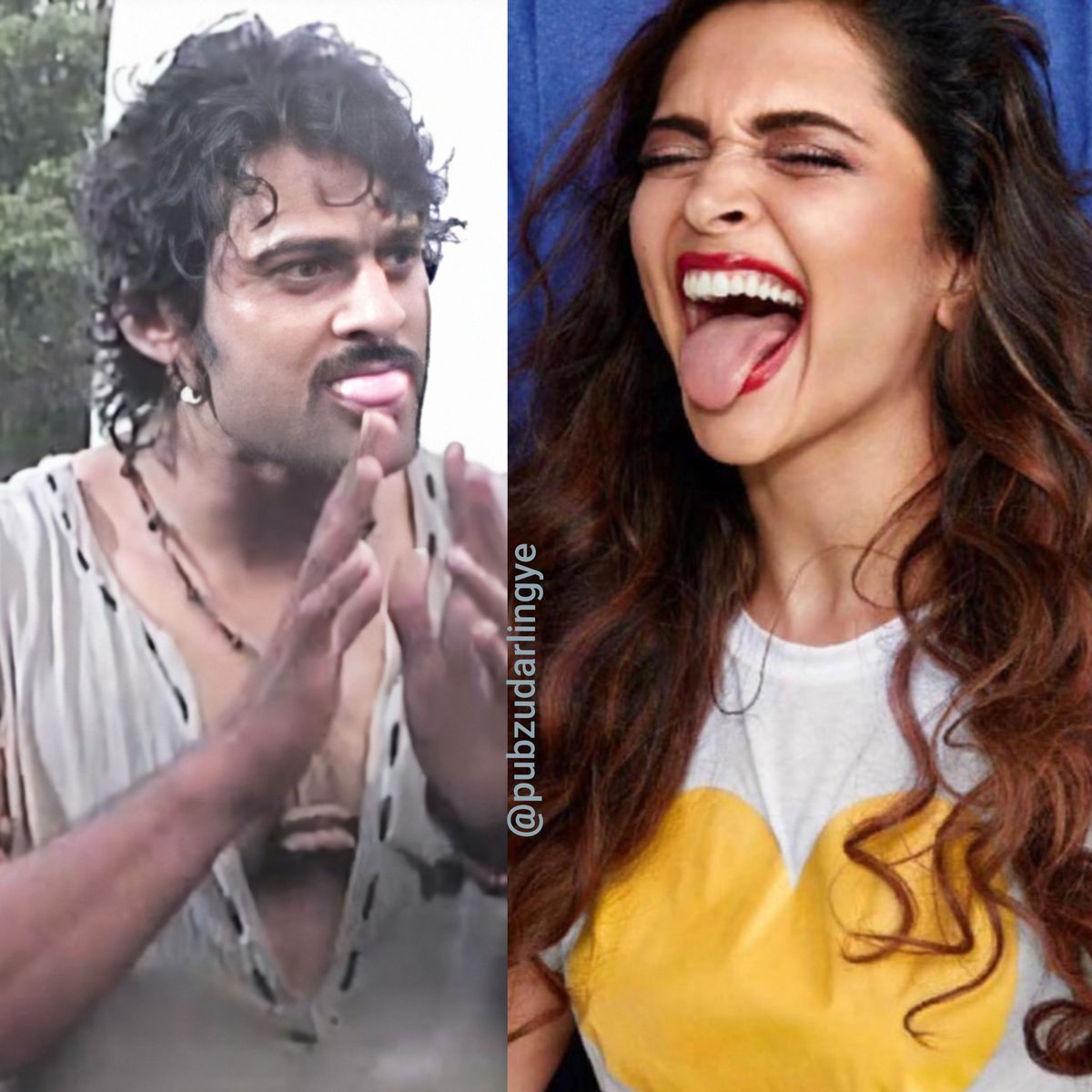 Last but not least Their intense eyes & naughtiness Pic 1  #NewProfilePic2020 too  #Prabhas.  #DeepikaPrabhas  @deepikapadukone  #Prabhas21