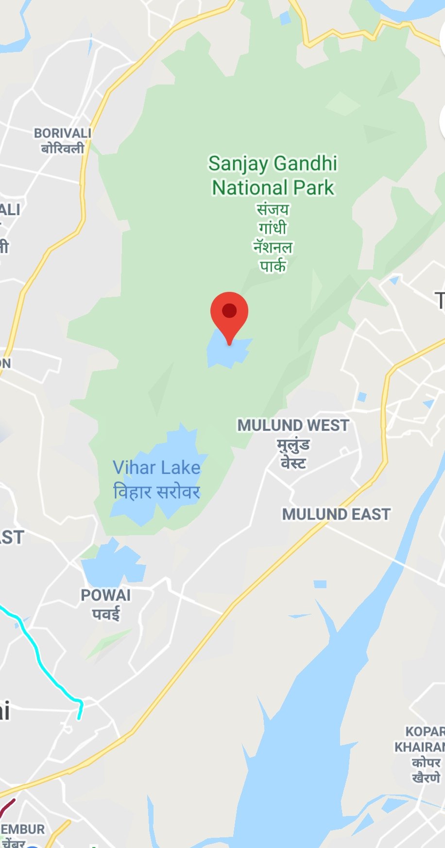 Sanjay Gandhi National Park Map