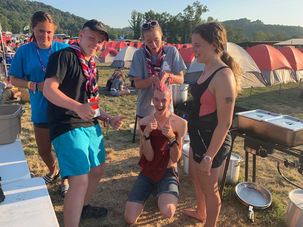 Day 9.
More jamboree activities today. Also the day Dan dyed his hair. Who is missing the sunsets at the summit?! #uk24wsj
