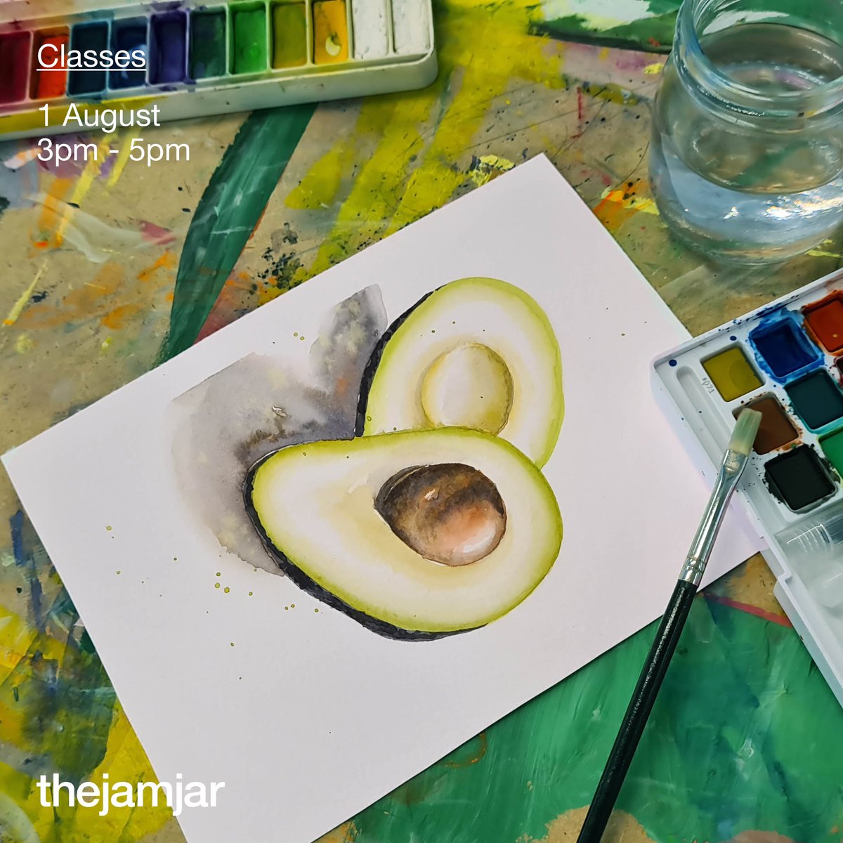 Join our upcoming Watercolour Techniques Class (ages 12+), where we'll be painting the creamiest avocados under the guidance of Tilika D'Souza. Sign-up now!
.
For booking: ow.ly/2VoA50AJUoT
.
#thejamjardubai #art #painting #watercolours #fruits #vegetables #dubai #uae