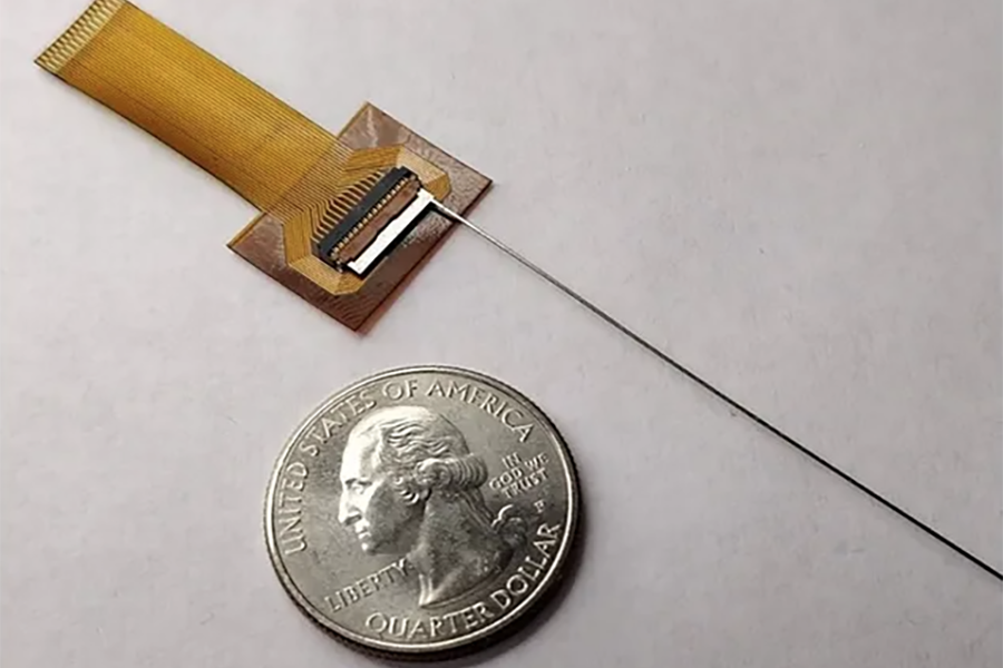 CarnegieMellon's tweet photo. A team led by Maysam Chamanzar from @CMU_ECE and @cmu_bme is developing a novel neural interface made from stainless steel for high-density neural recording, making the brain readings much safer than before. https://t.co/XB6OCoqUef https://t.co/SaAdYu15UP