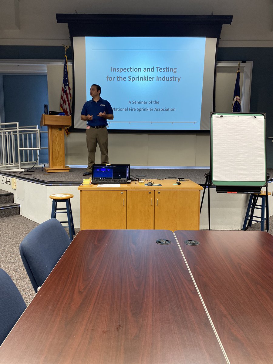 FLFireSprinkler's tweet photo. We are teaching ITM at Kennedy Space Center with Brad Cronin and Vince Powers. @NFSAorg https://t.co/V0stK5Q9dC