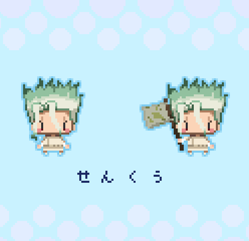 ユーキ Dr Stone 千空のドット絵描きました ドット絵 ドット Pixelart ユーキ Dr Stone 千空のドット絵描きました ドット絵 ドット Pixelart