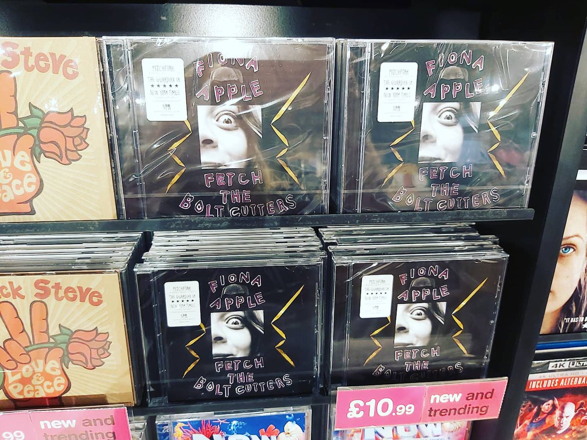 hmvIpswich's tweet photo. There's lot's of new releases out now (sorry they're a bit late, our social media person was on holiday) #Now106 #Now6 @NOWThatsMusic #FionaApple @SeasickSteve #NewMusicFriday @Shop_Sailmakers https://t.co/3dBXRbvOBy