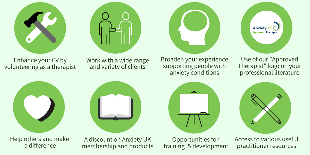 AnxietyUK's tweet photo. At Anxiety UK we have over 400 Approved #Therapists who support people with #anxiety. Are you a CBT practitioner, #counsellor or clinical #hypnotherapist? Why not join our Approved #Therapist Scheme? Opportunities available across the UK. Apply here: https://t.co/qx7hYmG4uH https://t.co/R3ySuqRD8H