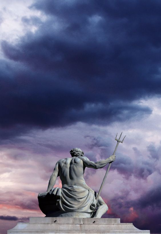 Poseidon the man is emotional, intense and powerful. He is the man of strong emotions and instincts that often outpower him. Because of his emotionality, he may often be mocked & have a hard time succeeding in traditionally masculine pursuits which he often takes on.