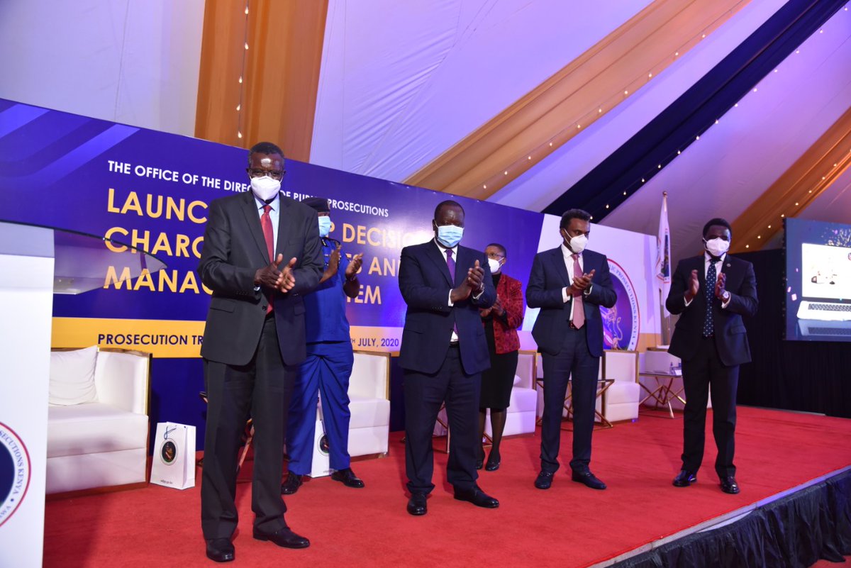 ODPP_KE's tweet photo. .@ODPP_KE finally launches Guidelines on Decision to Charge & automated Case Management System at a colourful ceremony officiated by CJ David Maraga, DPP Noordin Haji, Interior CS Dr. Fred Matiang'i... #DecisionToCharge_ODPP #ODPPCaseManagement https://t.co/komdcTjD8E