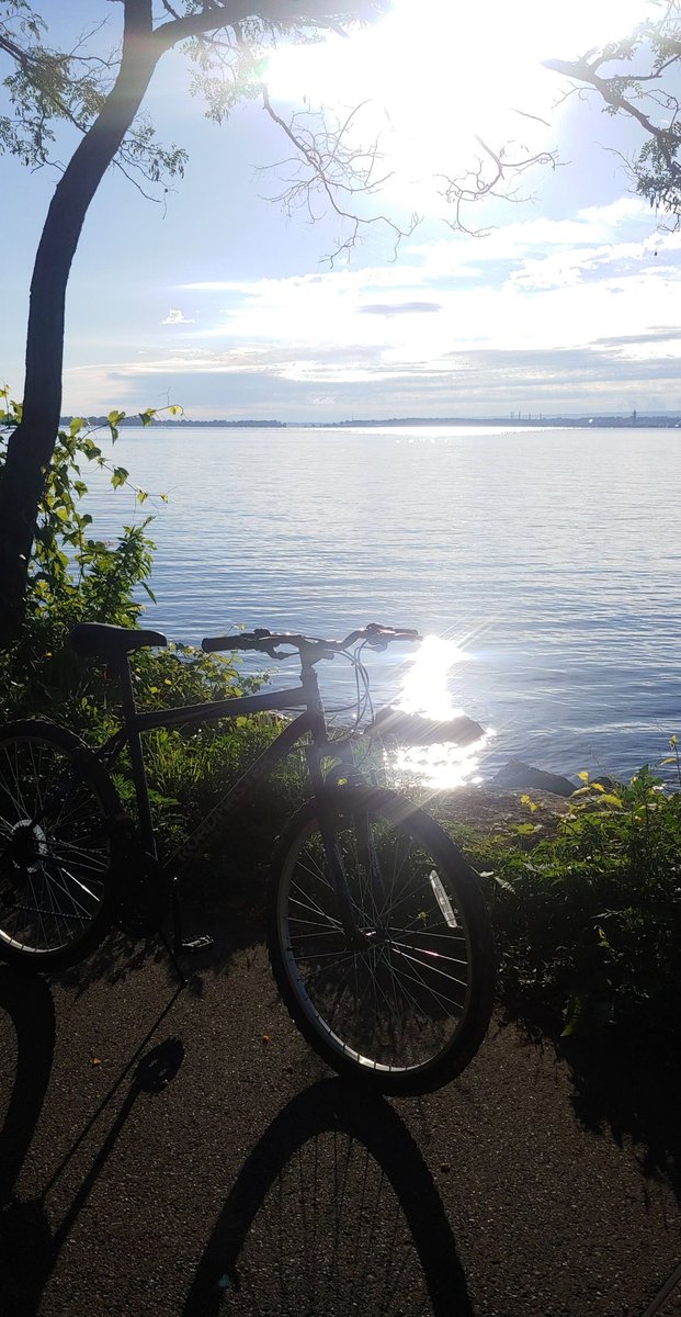 KT_PHE's tweet photo. Sunrise bike ride! 🚴☀ You only get one body, treat it well! #doitforlife #getoutside #PresqueIsle https://t.co/mqKxGNhgYM