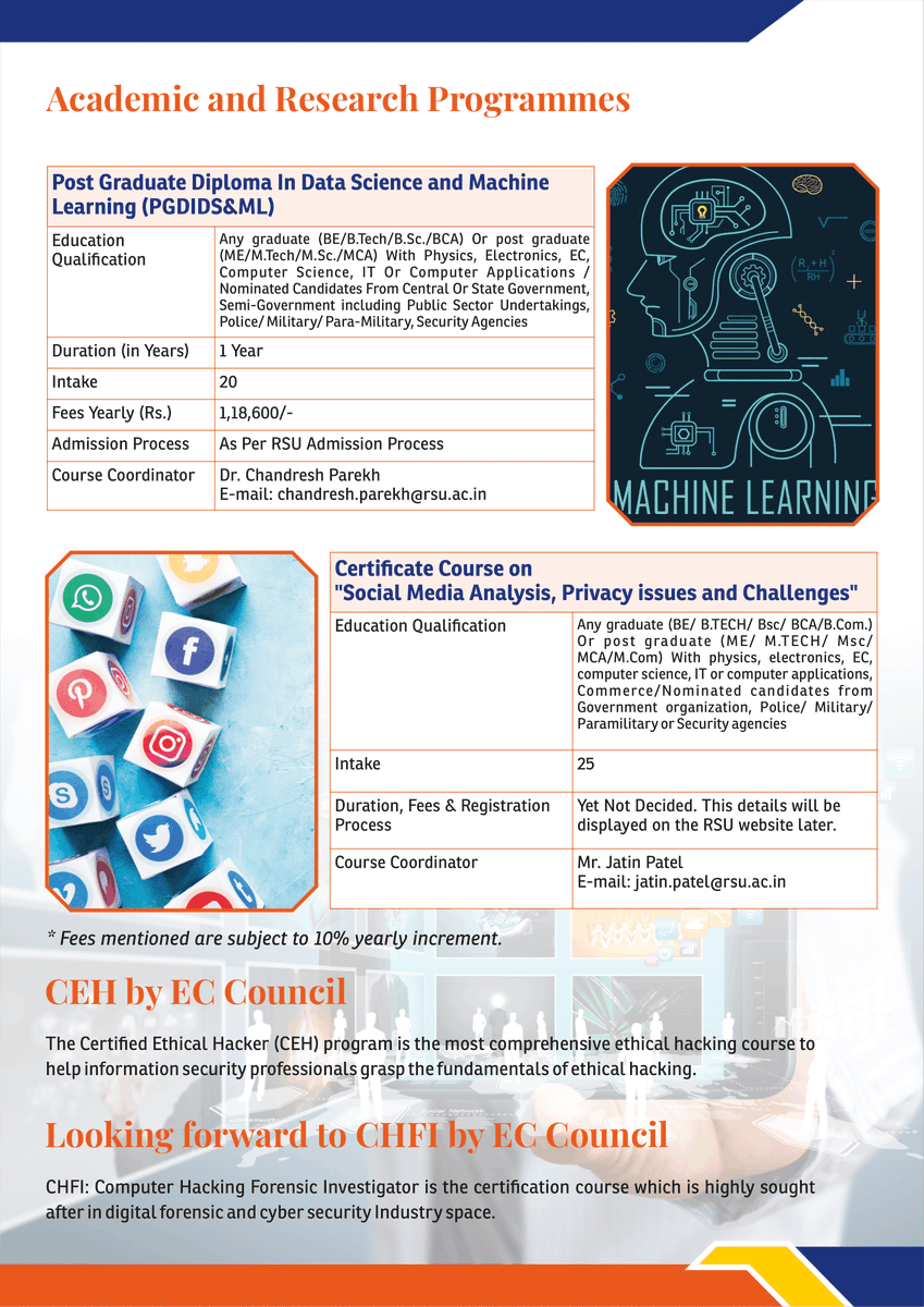 rru_sitaics's tweet photo. Brochure for Courses offered by School of Information Technology & Cyber Security (SITCS)
Brochure Link: https://t.co/yDOPSMpJ0e
#sitcs #RakshaShaktiUniversity #computerscience #informationtechnology #btechadmission #admission2020 #CyberForensics #digitalforensics #btech #mtech https://t.co/nMyp0f3N7h
