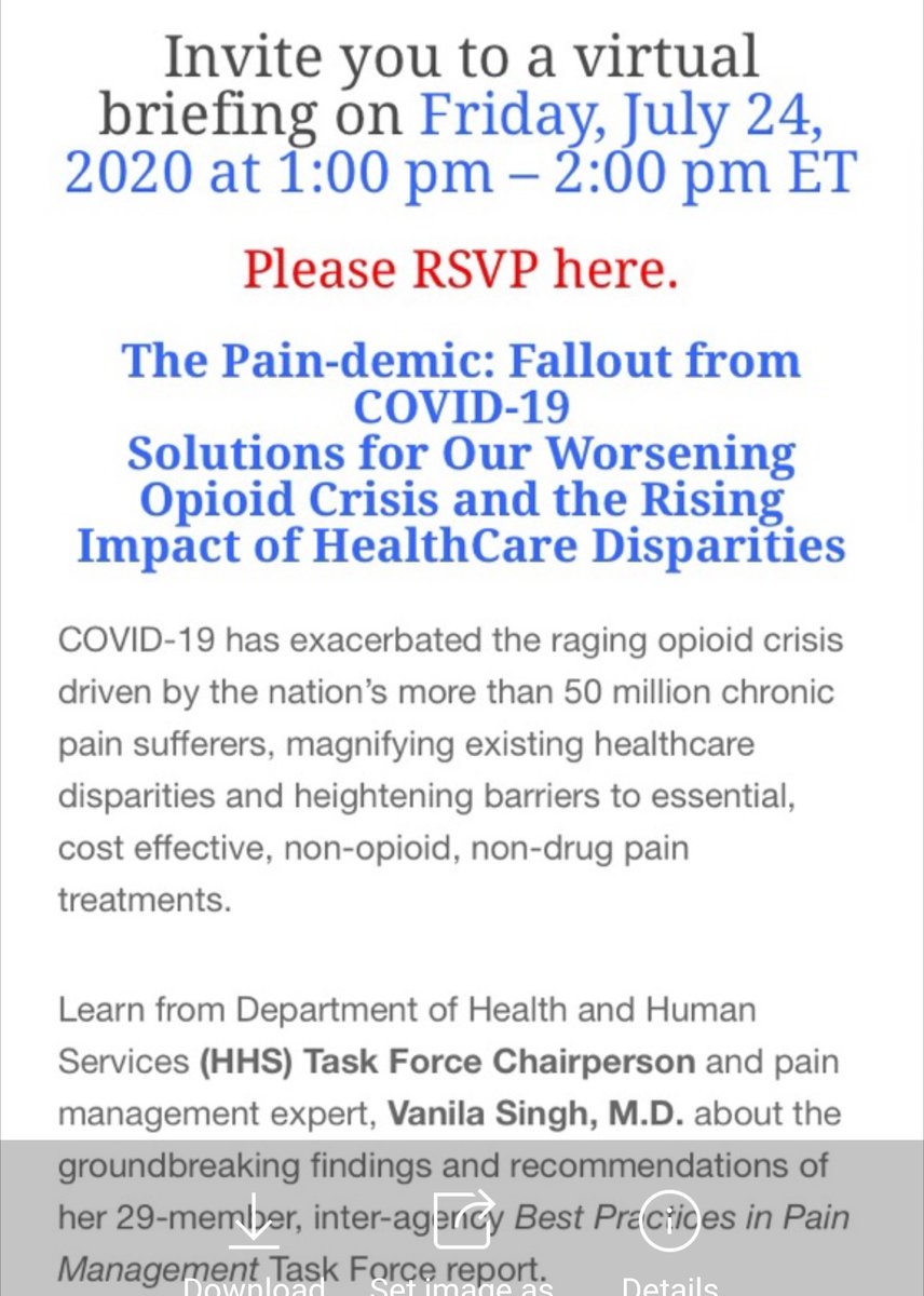 CMerandi's tweet photo. "The nation's opioid crisis is being driven by 50 million chronic pain sufferers"

I'm confused so I've invited  @VanilaSingh
@BethDarnall 
 to discuss on @dailyaddictshow for clarity.

https://t.co/afqHv80pPC https://t.co/UBaxNeuDMU