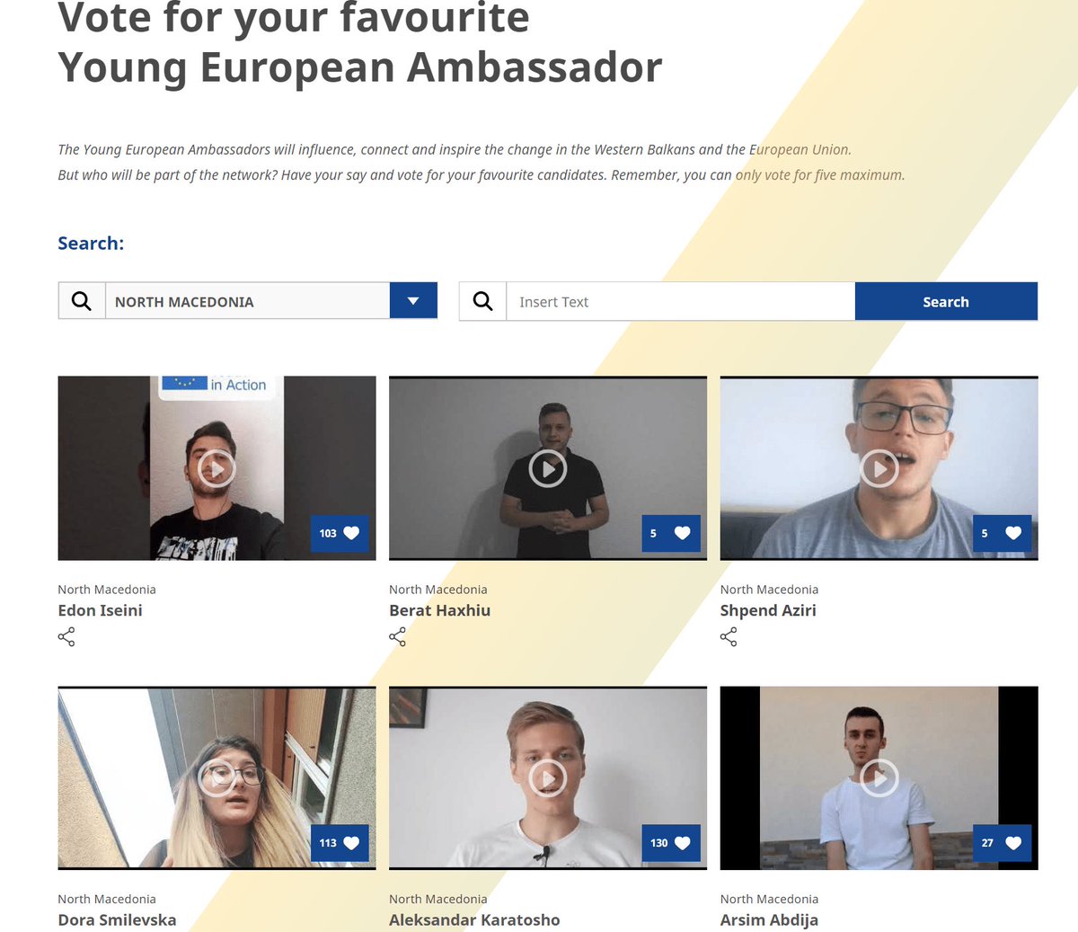 60 të rinj nga vendet e Ballkanit Perëndimor në garë për t’u bërë Ambasadorë të Rinj Evropian (VIDEO) portalb.mk/698372-60-te-r… #WeBalkans #YestoEa
