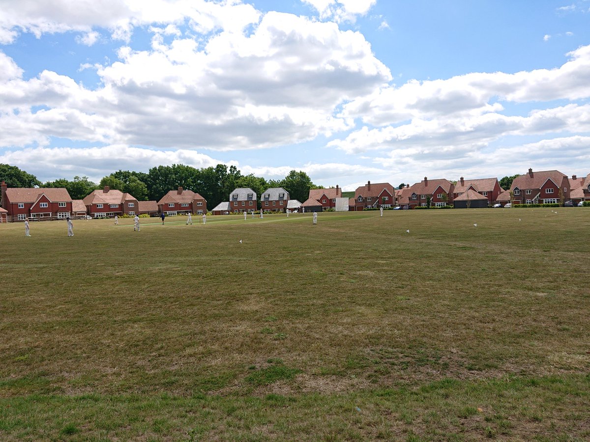 U12s in action again today, this time with slightly bluer skies.
Another early wicket from Malakai has got the boys enthused.