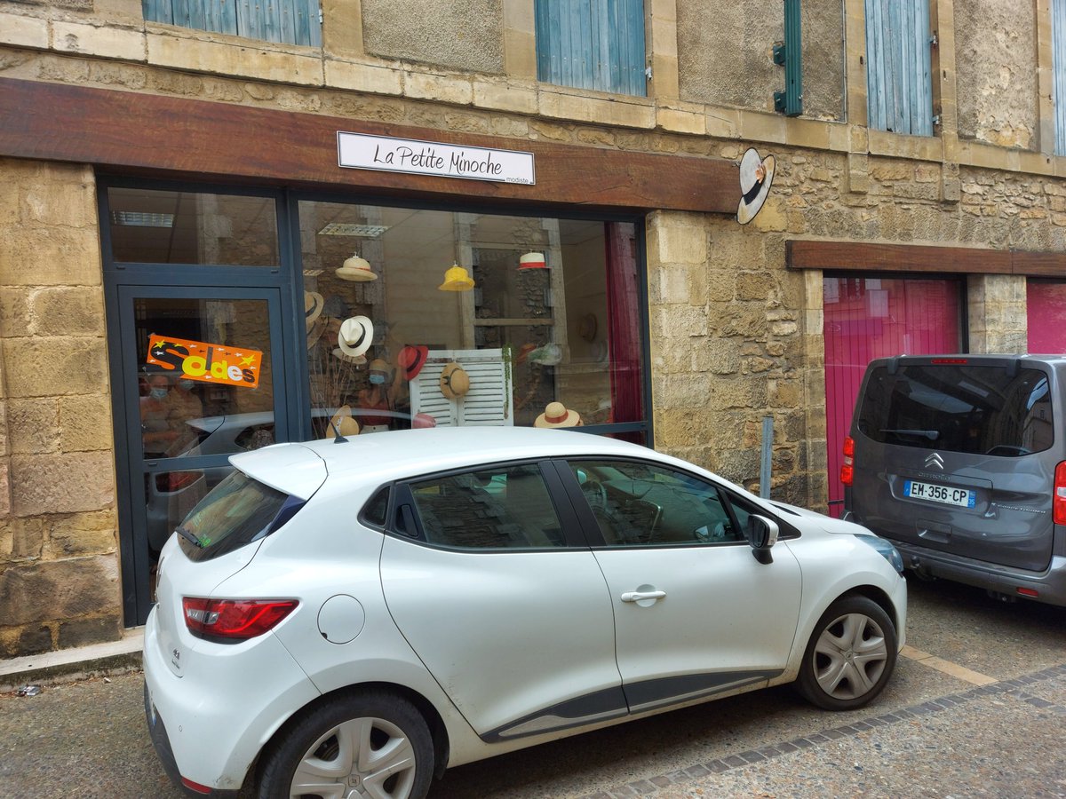 Important hat news. My wife is in Sarlat and has just discovered the shop in Daglan moved to there.This may result in additional hat purchases today.