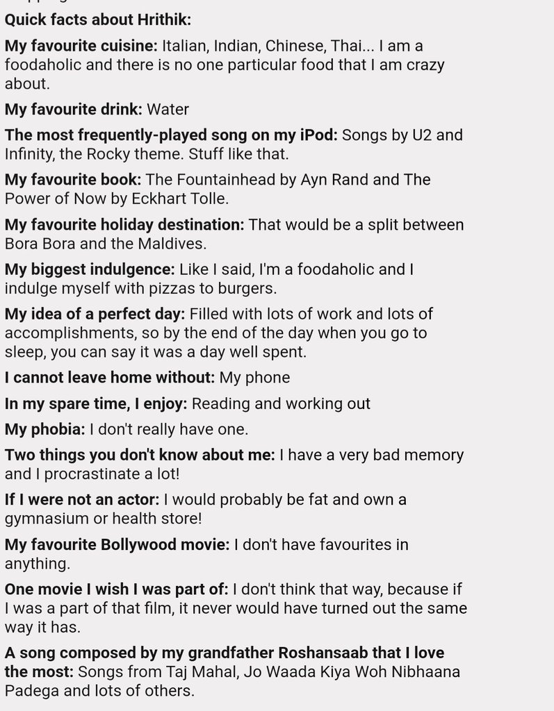 QuirkyNaari's tweet photo. #Trivia6: #HrithikRoshan's early 2000's interview. Again majority will surprise me saying: dude I dint know this https://t.co/BsNxKqv8rb