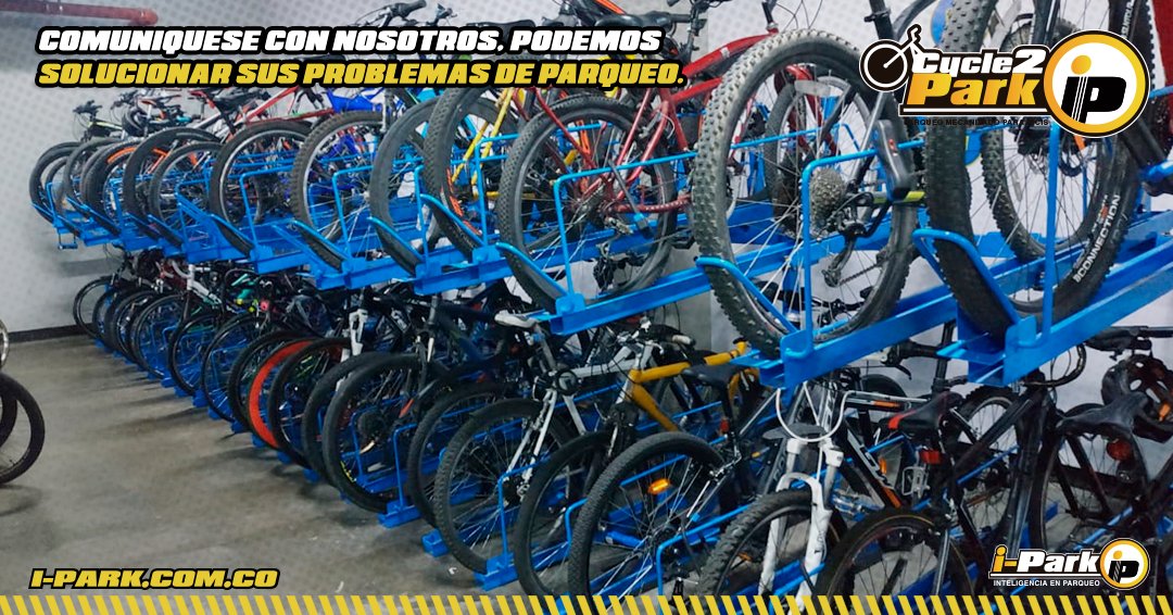 iParkColombia's tweet photo. Nuestros duplicadores de parqueo para bicicletas Cycle2Park ahorran espacio y aumentan la capacidad de parqueo, además de brindar orden y comodidad en los biciparqueaderos
https://t.co/t6I3P0PQMe
#iPark #Cycle2Park #parqueo #bicis #medellin #bici #parking #biciparqueadero https://t.co/ikr5TZUvD9