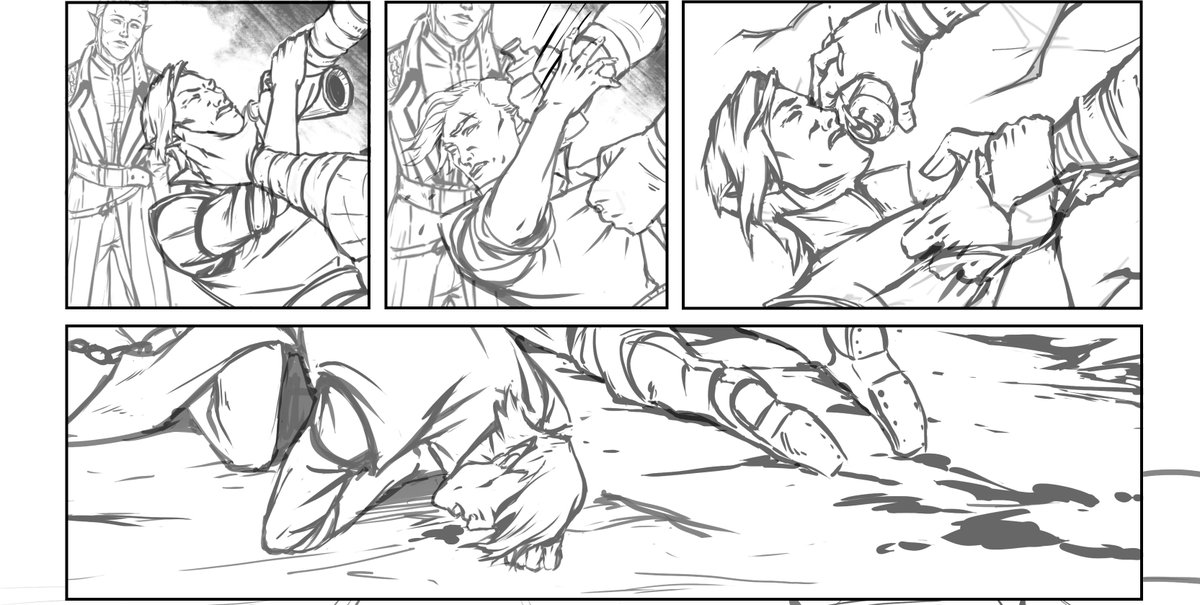 VerenaLattanzi's tweet photo. Sketching page 4/5.
#TevinterNights #ThreeTreesToMidnight #dragonage #dragonagefanart #biowarefanart #comicart #fantasycomic #fantasyart #artwip https://t.co/aQyi1AFWIX