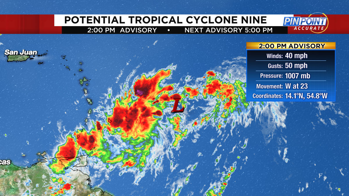 Here is the latest advisory from the National Hurricane Center. For more head to clickorlando.com/hurricane
