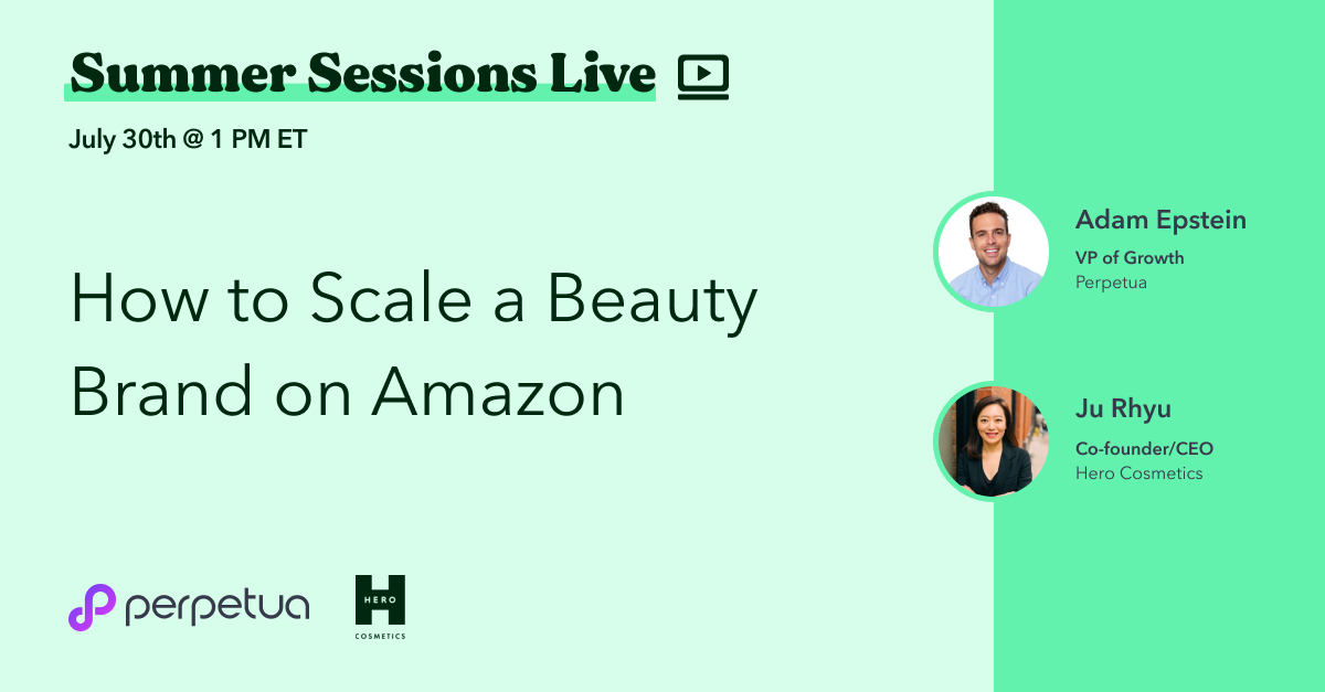 Live on Thursday, <a href="/jurhyu/">Ju Rhyu</a>, Co-Founder and CEO of <a href="/herocosmetics/">Hero Cosmetics</a> will be chatting with us about what it takes to stay profitable as your category heats up on Amazon. 

Don't miss it 👉 bit.ly/2P0zHtD