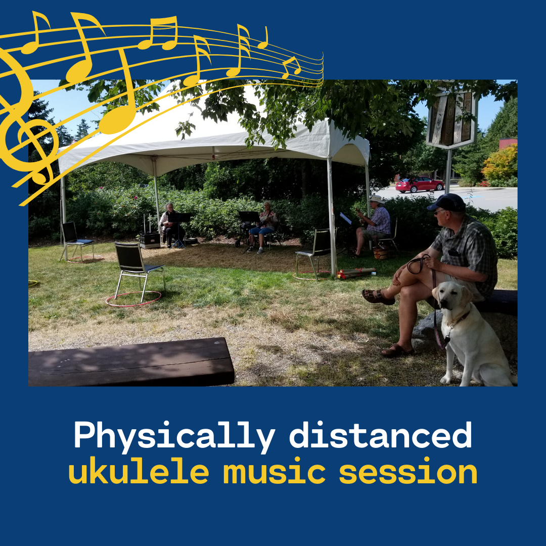 SecheltLibrary's tweet image. Do you know how to play the ukulele? Our first trial of a socially distanced class outside under the tent went extremely well! 

We are planning more classes for small groups. Watch our website for details...

#ukulele #bclibrary #underthetent #summer