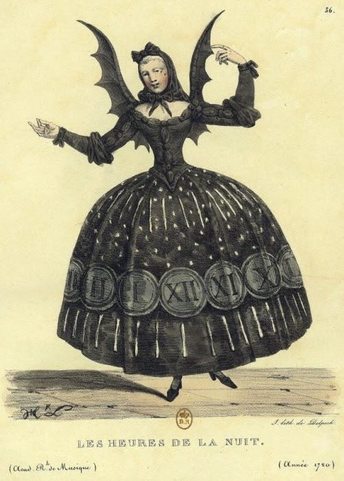 ddoniolvalcroze's tweet photo. Vintage Bat Costume Illustrations https://t.co/9LXFDccORz