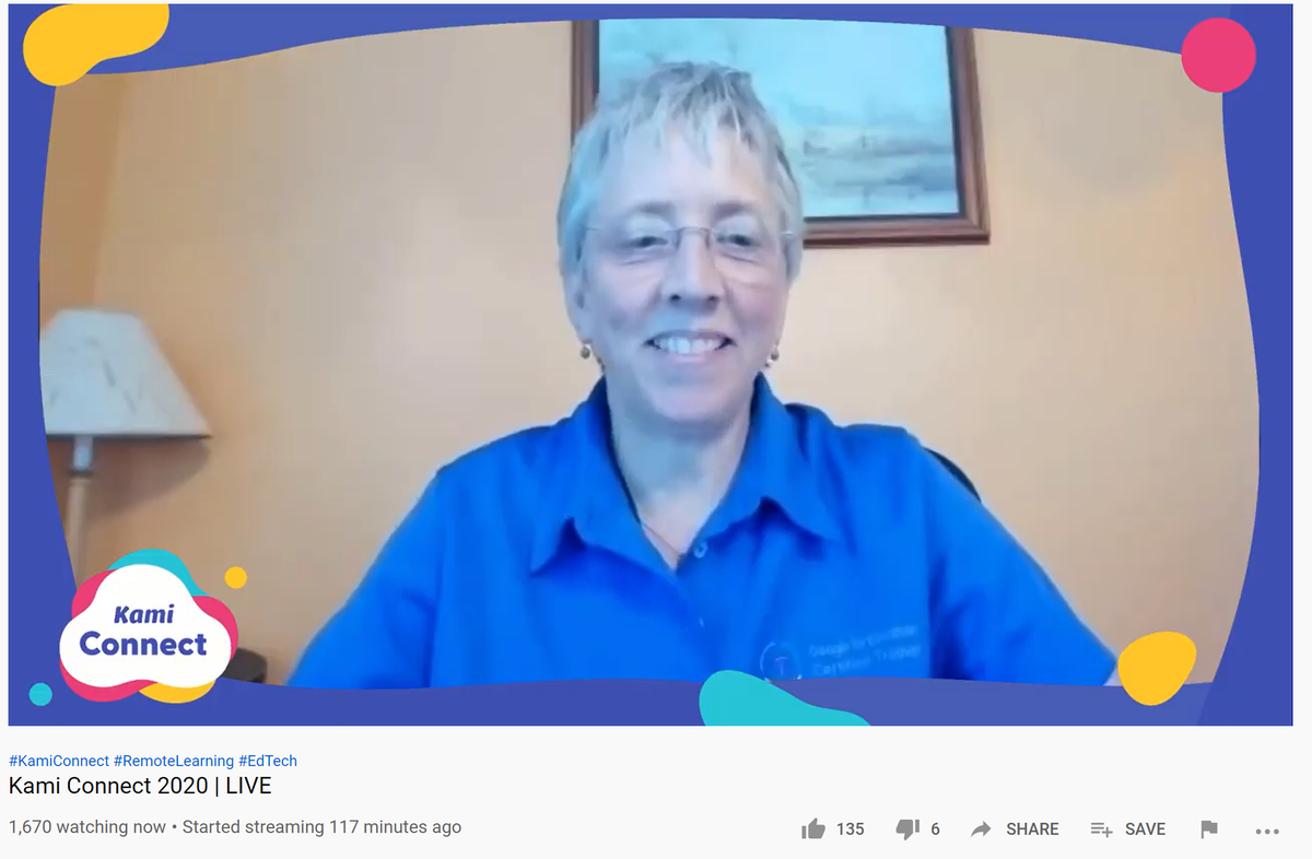 NWaskieLaura's tweet image. The amazing @djainslie is presenting to over 1500 educators today (!!!) at the virtual #kamiConnect conference @usekamiapp #PLIC #btedtech