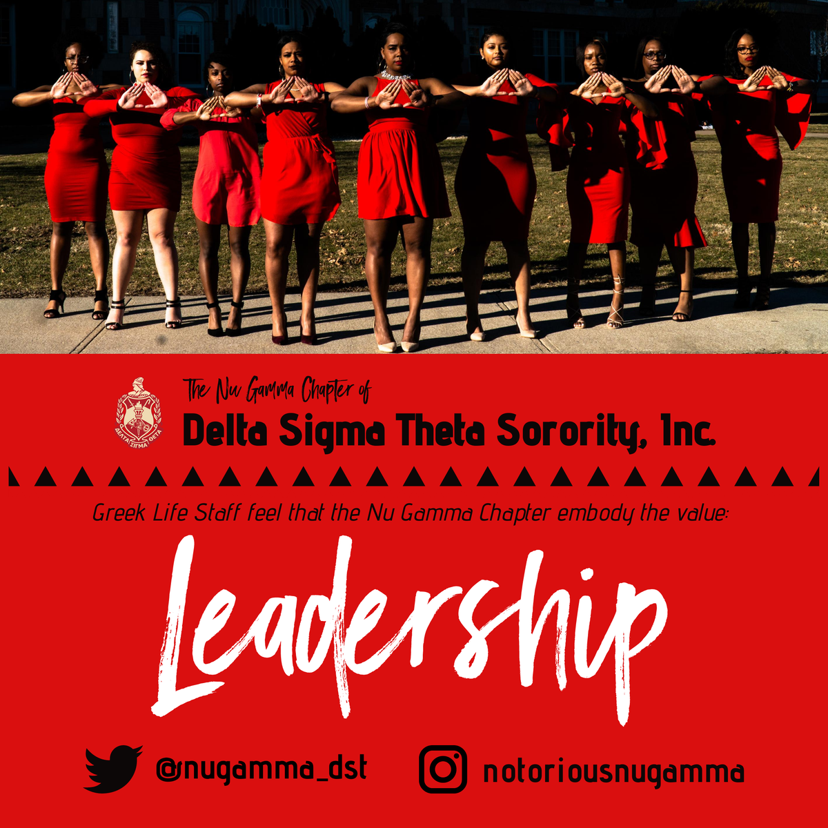 NW_FSL's tweet photo. From recruiting new #Bearcats with @Apply_NW to involvement after graduation through @NorthwestAlumni and everything in between - the women of @nugamma_dst embody #leadership through their continued engagement in every facet of @NWMOSTATE. @dstinc1913 #BeNWGreek https://t.co/zqufGCjzlt