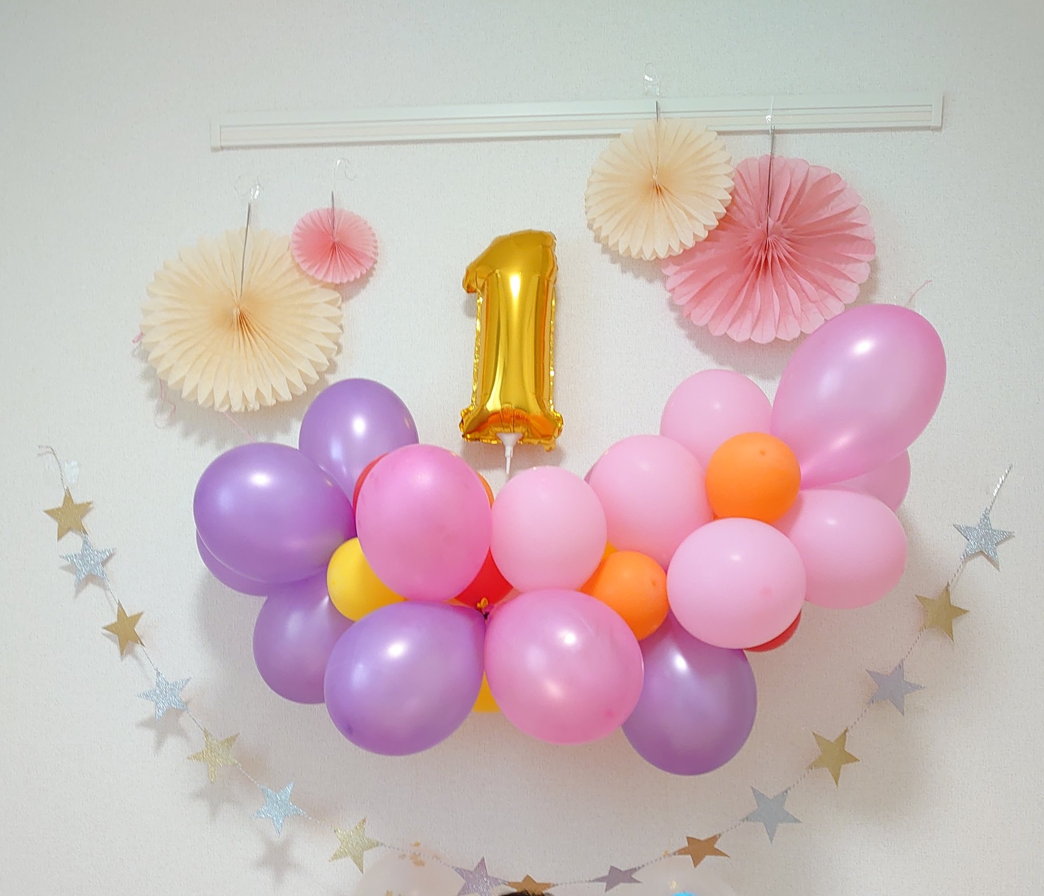 和紗 飾り付けもがんばったよ ほぼ百均 笑 誕生日 バルーンアート パーティー飾り 100均 手作り T Co Yzkz58dcmr Twitter