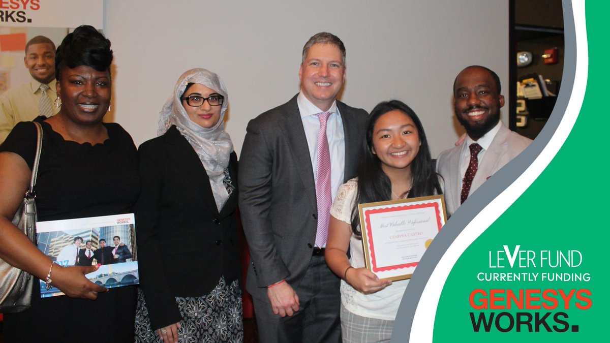 Lever Fund is helping to break the cycles of poverty in our region. Join them, by supporting Genesys Works National Capital Region though their 1:1 matching dollar Relief Fund Campaign today! leverfund.org/contribute