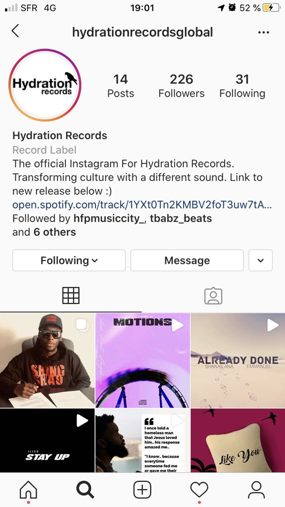 HYDRATION (2) Ils ont aussi une maison de disques pour les artistes chrétiens 