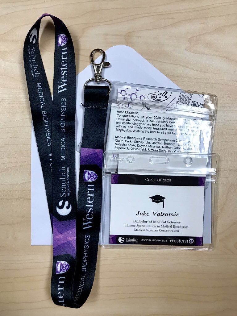 💌 Mail being sent out to the undergraduate students who missed their opportunity to present their research at the <a href="/SchulichMedDent/">Schulich WesternU</a> Medical Biophysics Research Symposium this year, due to unexpected global events. From our symposium committee, congrats on your 2020 graduation! 🎓