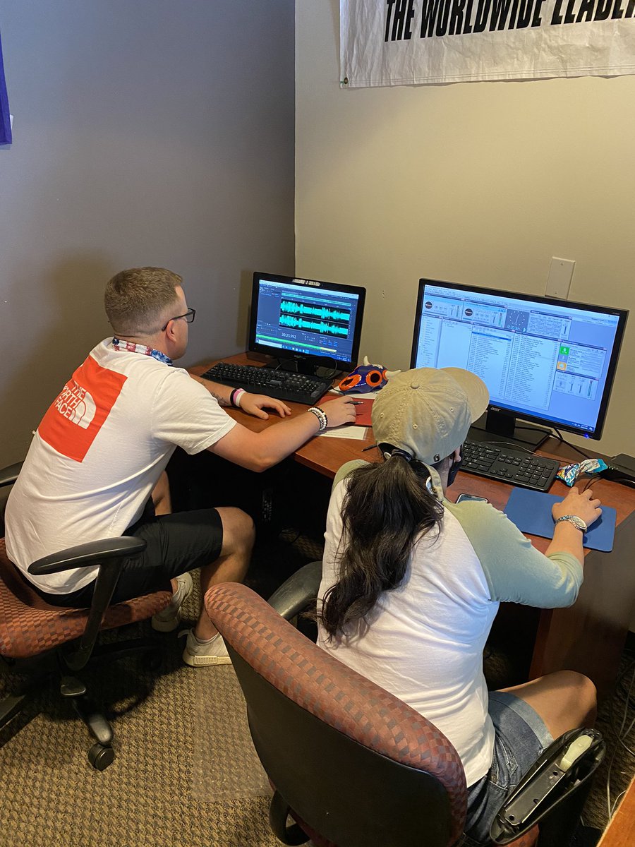 CoMediaSchool's tweet photo. So much productivity happening on our campus! News talk show, Pt. 2! #WeAreCMS #CMSSuccess #BeOnAirUnited https://t.co/M3IsYxrBr9