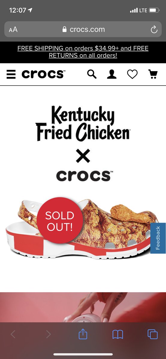 COLIVERtwist's tweet photo. Dammit I was too late for the KFC x Crocs collab and they sold out. #kfccrocs https://t.co/Wn2ej8uvJm