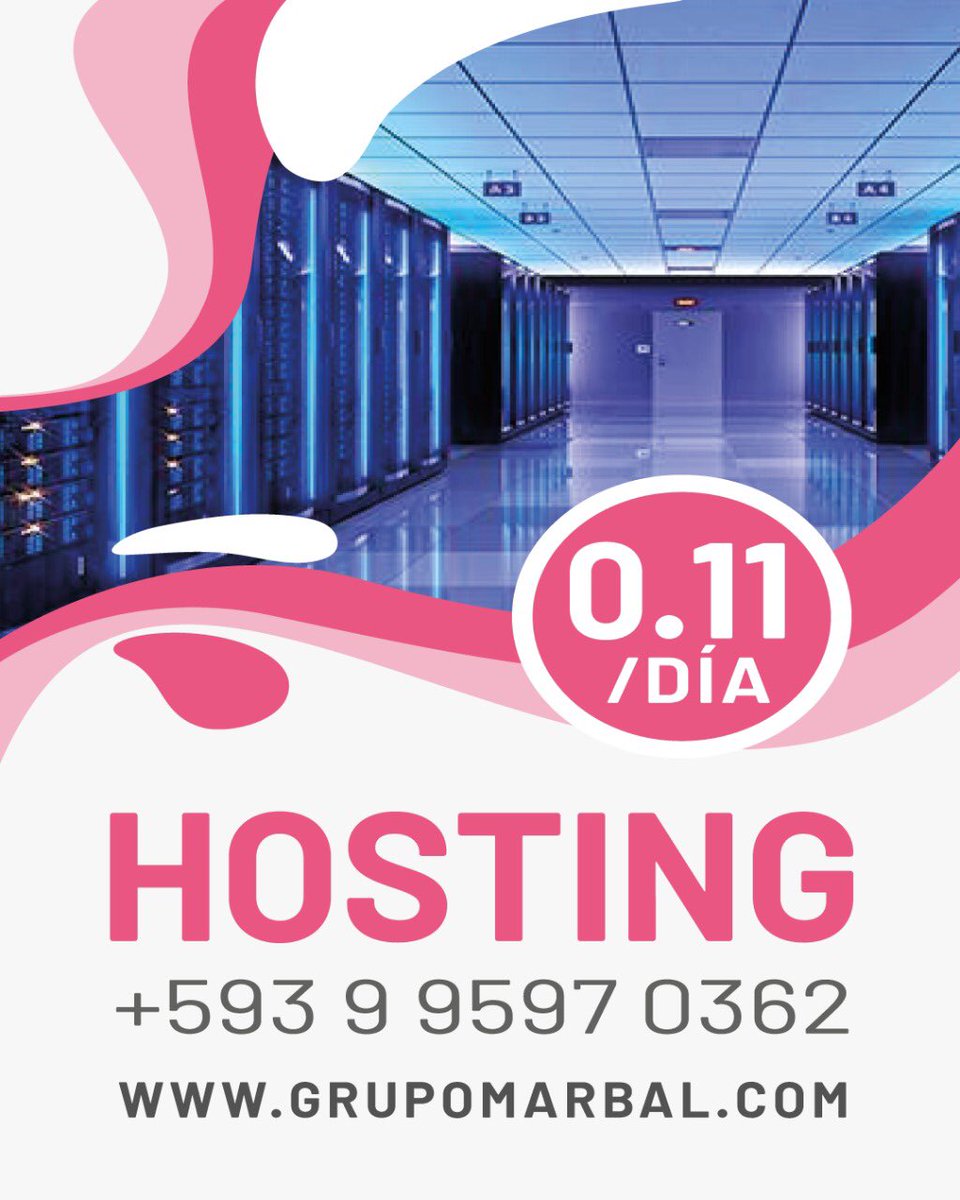 grupomarbal's tweet photo. El mejor hospedaje de alto rendimiento con calidad certificada. Rápido, seguro y confiable 🌐
Ahora tu hosting por solo $0.11 ctvs al día.
#grupomarbal (+593) 9 9597 0362
#whatsapp https://t.co/QpYRzDWooZ #cpanel #hosting #dominio #ssl #disenioweb #dominios #reseller #followme 💻 https://t.co/RIfYEKdBk0