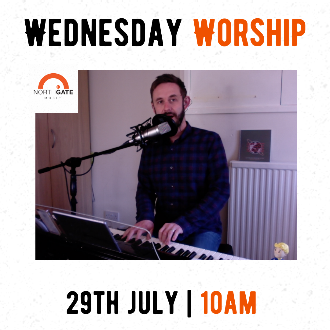 ChurchNorthgate's tweet photo. Join us tomorrow for the last episode of the series - it's #WednesdayWorship !

Tomorrow's session will be a request special. Come along with your song ideas and join in with Andy as we enjoy a time of worship together.

#churchonline #chesterchurch #chesterchurches #northgate https://t.co/is8WmvAdit