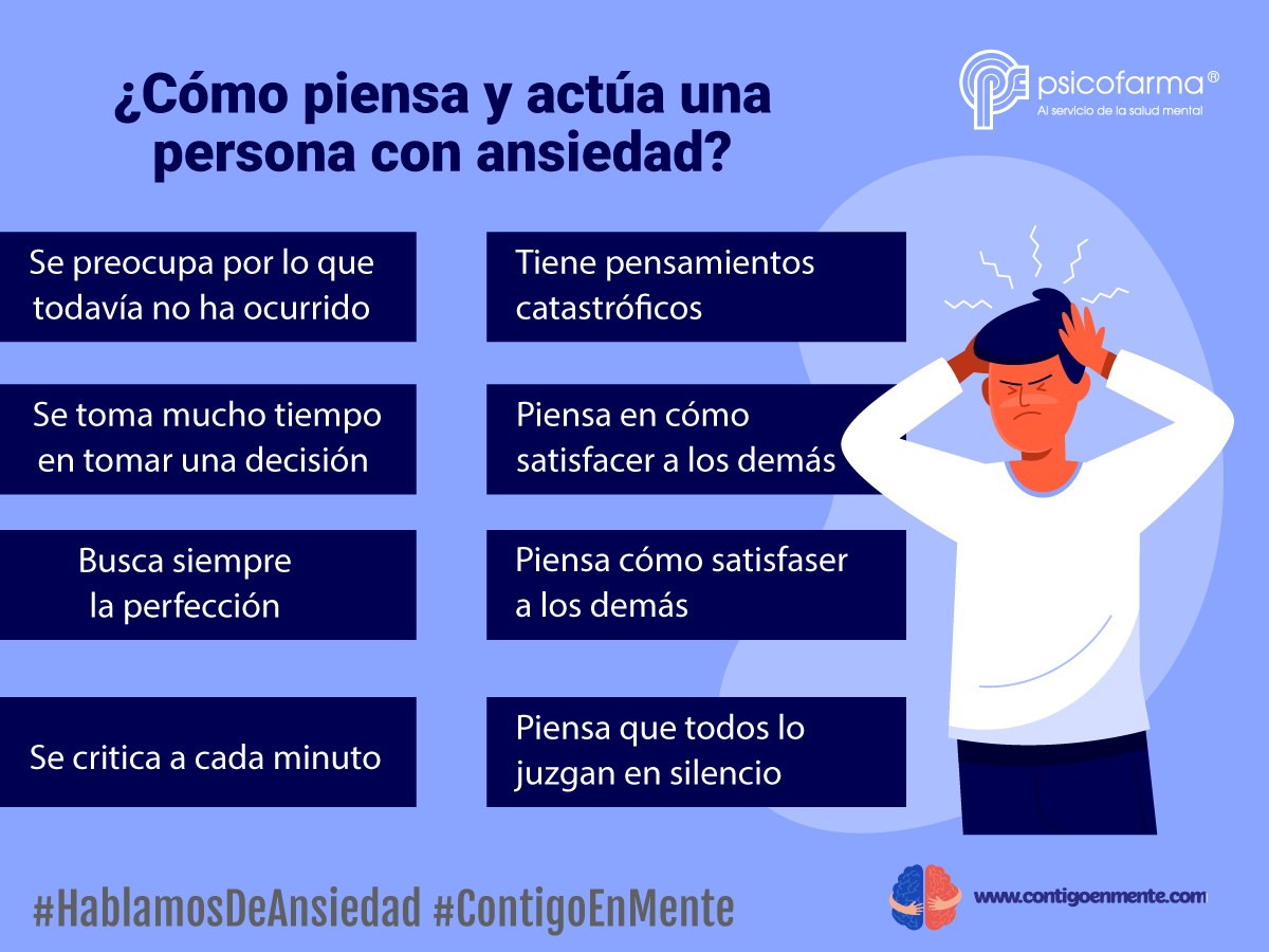 ¿Cómo piensa y actúa una persona con ansiedad? #HablamosDeAnsiedad #ContigoEnMente