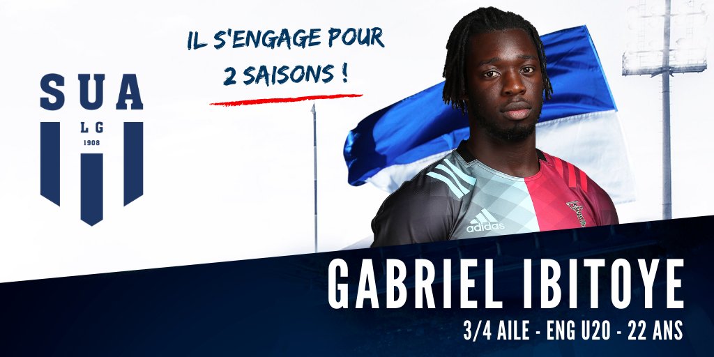 JeffFonteneau's tweet photo. #Recrue 

Nous pouvons enfin officialiser la venue de la jeune pépite anglaise Gabriel Ibitoye à @agen_rugby pour 2 saisons ! ✍️

Cette dernière recrue de grande qualité boucle notre recrutement ambitieux et prometteur de cette inter-saison ! 🔵⚪ https://t.co/YJsh0T79eO