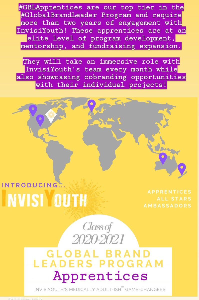 InvisiYouth's tweet photo. TODAY we begin announcements of our four incredible #GBLApprentice individuals part of the InvisiYouth #GlobalBrandLeaders Program!! We cannot wait for you to celebrate them and their achievements soon!!
#StayTuned https://t.co/7Dvwq0wwBY