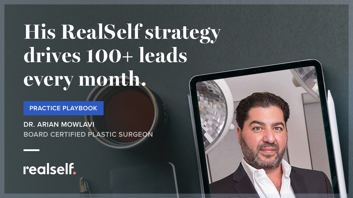 DrCommunity's tweet photo. When consumers in his market think high-definition body contouring, they think Dr. Mowlavi. That’s because he strategically chose to specialize in this &amp; showcase with B&amp;As. He told us how this tactic helps him earn 100+ contacts through RealSelf monthly: https://t.co/pSOtFQqtc9 https://t.co/gV4gyKSDK7