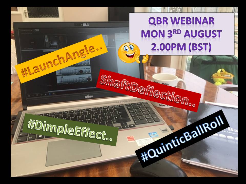 MandyDavies3's tweet image. Excited for the next Quintic Ball Roll training webinar.
Dr Paul Hurrion looking at Launch Angle, Shaft Deflection and Dimple Effect ...
Monday 3rd August 2020
Time: 2.00 pm (BST)
#quinticballroll #LaunchAngle #putting #putterfitting #golfinstruction #paulhurrion #accreditation