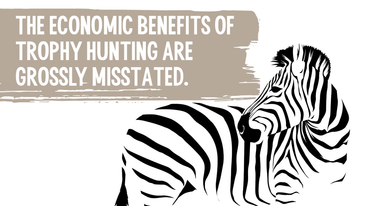 BornFreeUSA's tweet photo. #TrophyHunters claim #TrophyHunting provides economic opportunities for local people but trophy hunting plays an insignificant economic role. True #WildlifeConservation benefits #animals, #ecosystems &amp; communities, and trophy hunting fails on all fronts. RT to spread the word! https://t.co/psPZoRIiLT