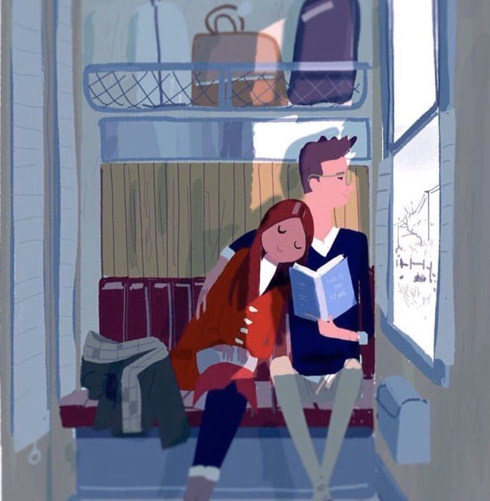 كانت تختبئ خلف قلبه عندما يُرعبها العالم