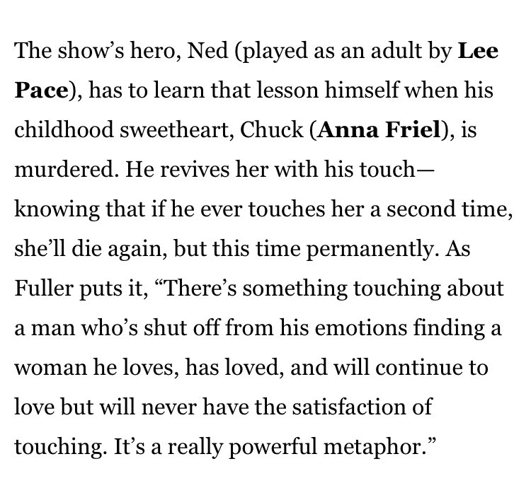 gothspiderbitch's tweet photo. I am constantly discovering new things about Pushing Daisies that prove just how lucky we are that a show as beautiful as it ever got to exist. https://t.co/PAb0H4OQjM