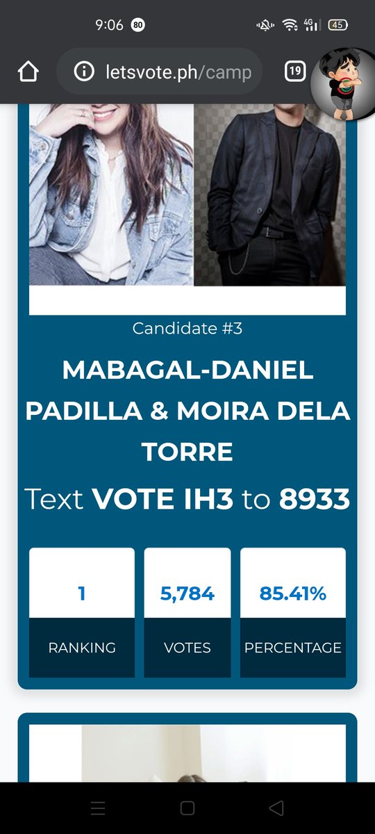 osangdip20's tweet photo. Keep voting for #Mabagal by @imdanielpadilla and @moirarachelle4 in #AwitAwards2020 https://t.co/7RnSOXj4GH