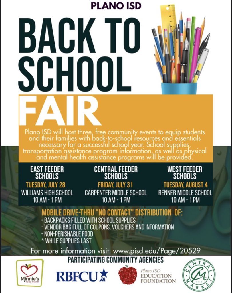 Plano ISD Back to School Fair! 👀