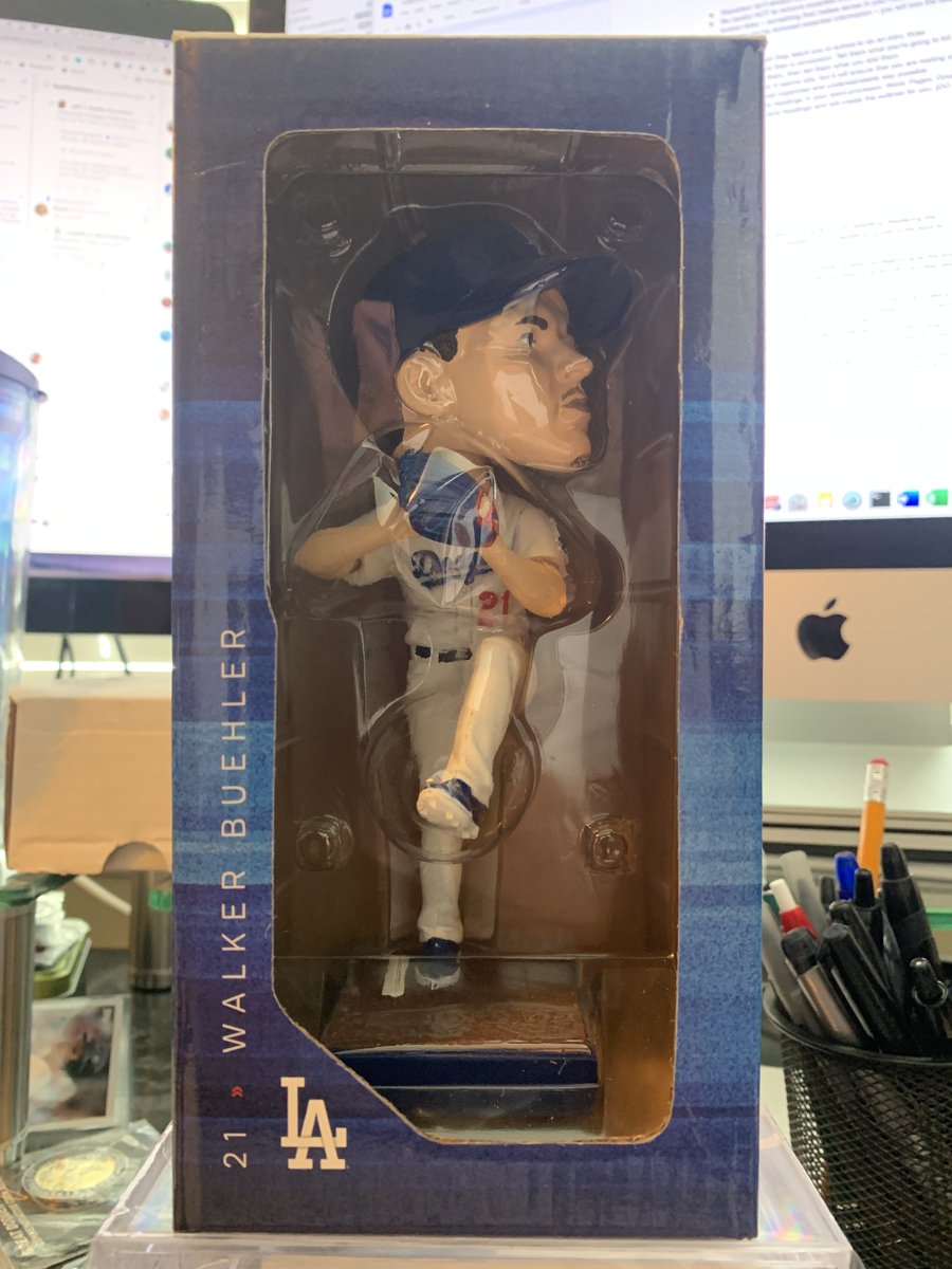 It's Walker Buehler's birthday AND his first start of the season, so let's give away this bobblehead, shall we? Simply retweet this for a chance to win.

Winner chosen on Friday evening (July 31). Must follow me to win.