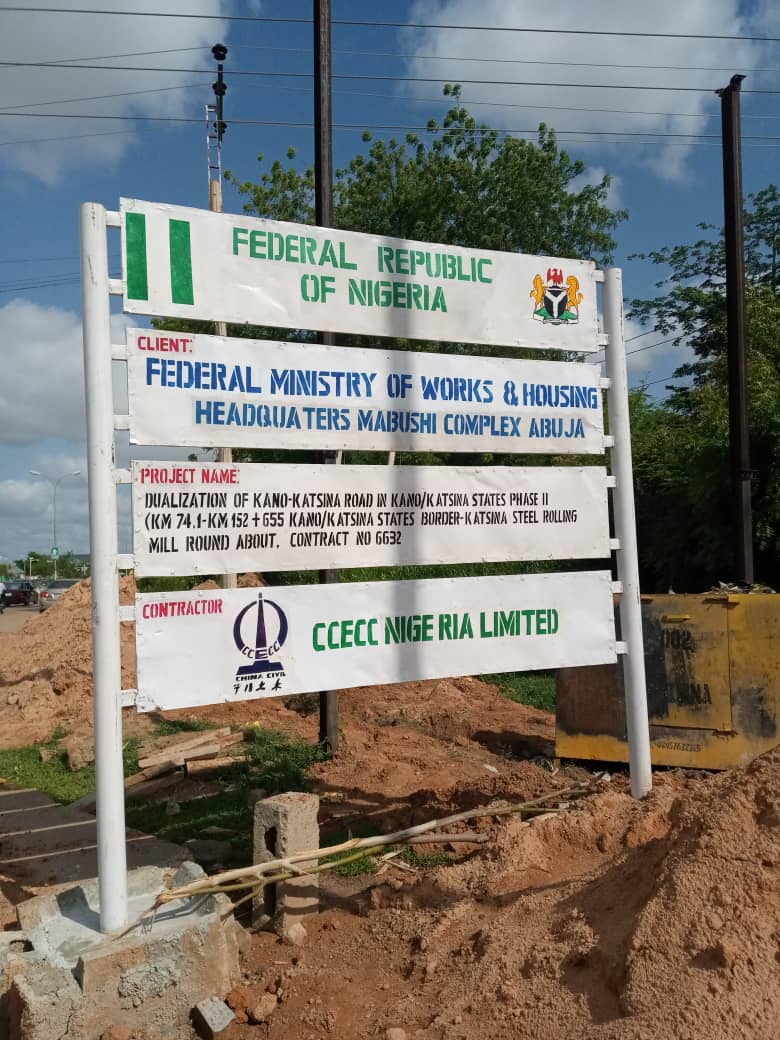 TrackaNG's tweet photo. Dualization of Kano-Katsina road (Phase 2 Kano/Katsina boarder link to Katsina steel rolling mills roundabout) for N3.75 billion

We tracked and confirmed work ONGOING.
@tundefashola
#N162BillionSukukBondProjects https://t.co/FjOxN5TM7A