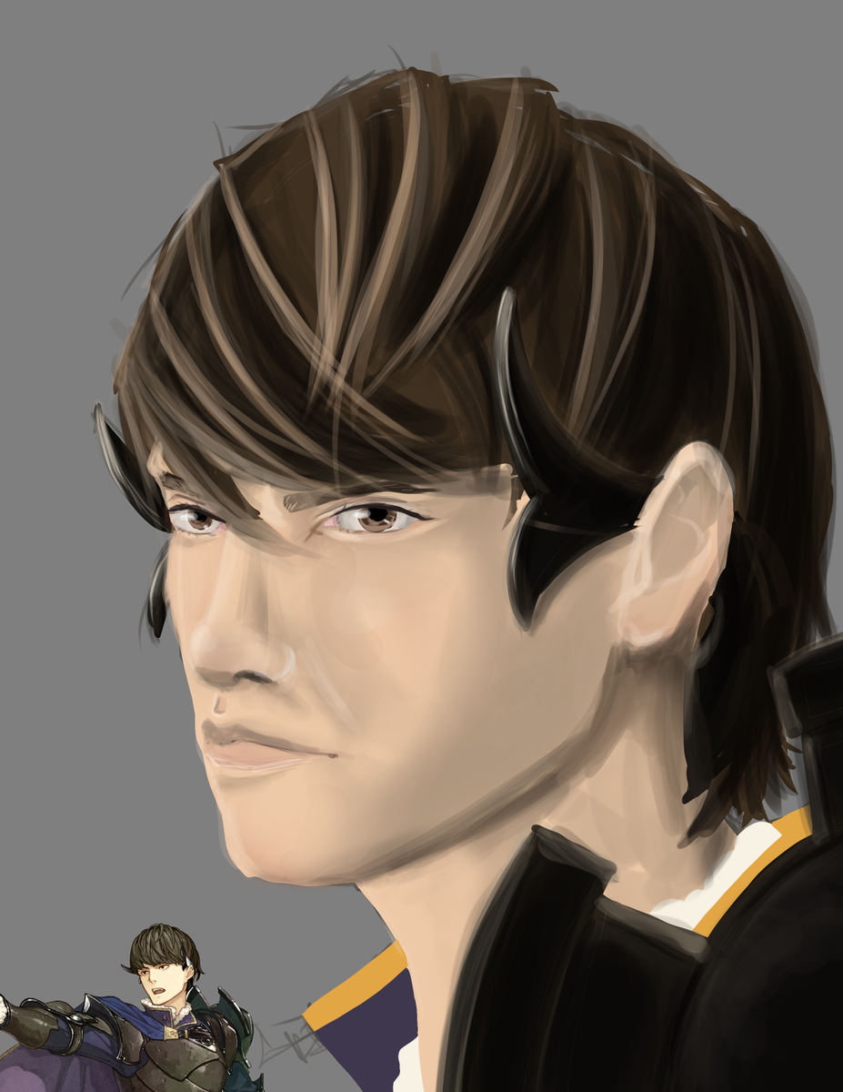 Allis0nWarren24's tweet photo. A warm up painting I did on the side before working on my big project. This man kinda be looking like clay doe 😳

#workinprogress #wip #photoshop #FEHeroes #fireemblem https://t.co/mTvNXMiKV5