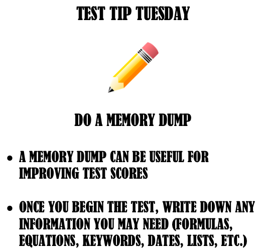 It's time for...TEST TIP TUESDAY!