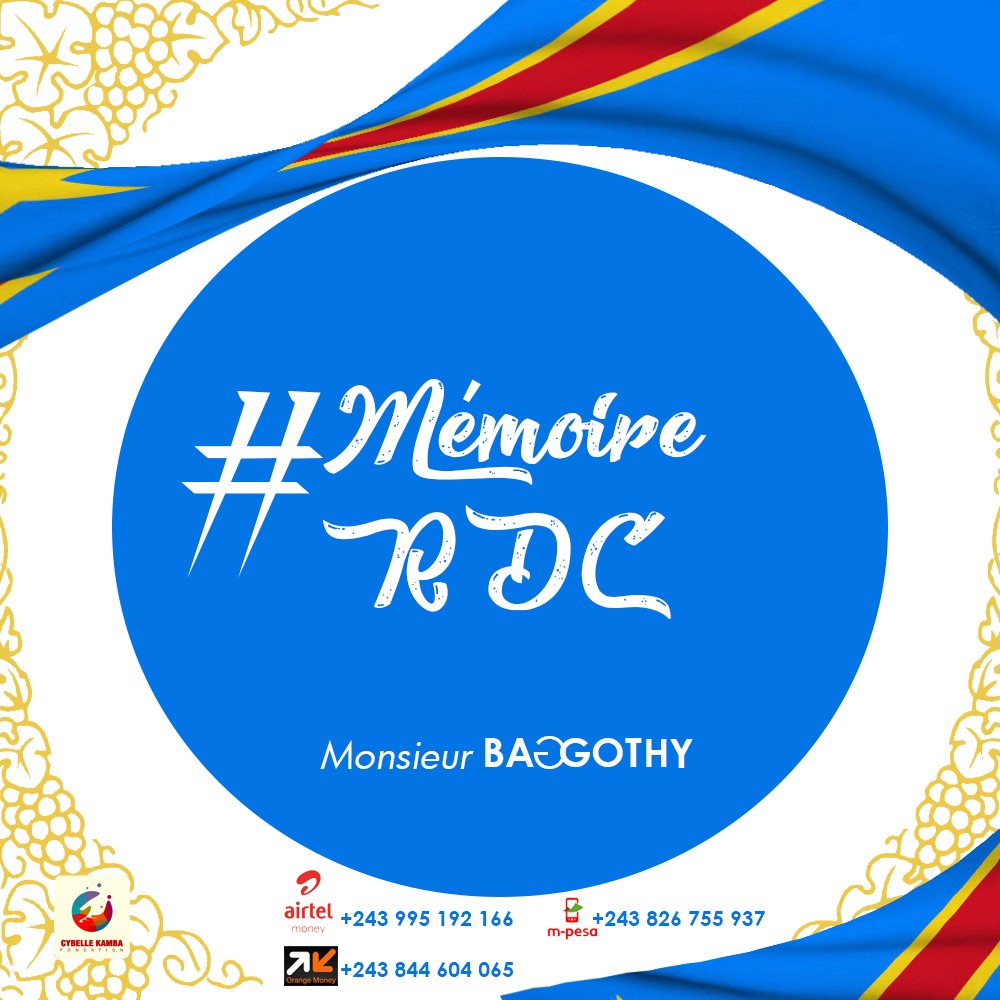 giressbaggothy's tweet image. #MémoireRDC Jour J-7.
La récolte des Fonds se poursuit !
Nôtre histoire, c'est notre âme !
Ensemble Changeons le Congo !